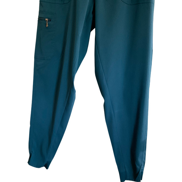 Adar Pro Women's Medium Jogger Pants Dark Teal Blue Elastic Waist Pockets - Picture 9 of 11